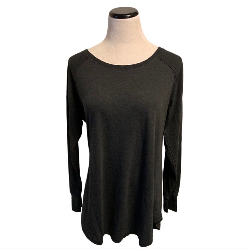 New! District Gray Long Sleeve Tunic Top Sz XL
